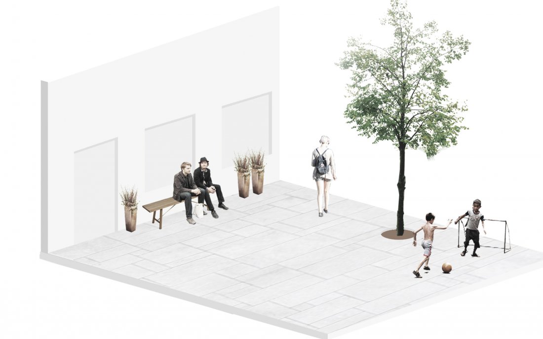 Solvangkvarteret relation between building and urban space