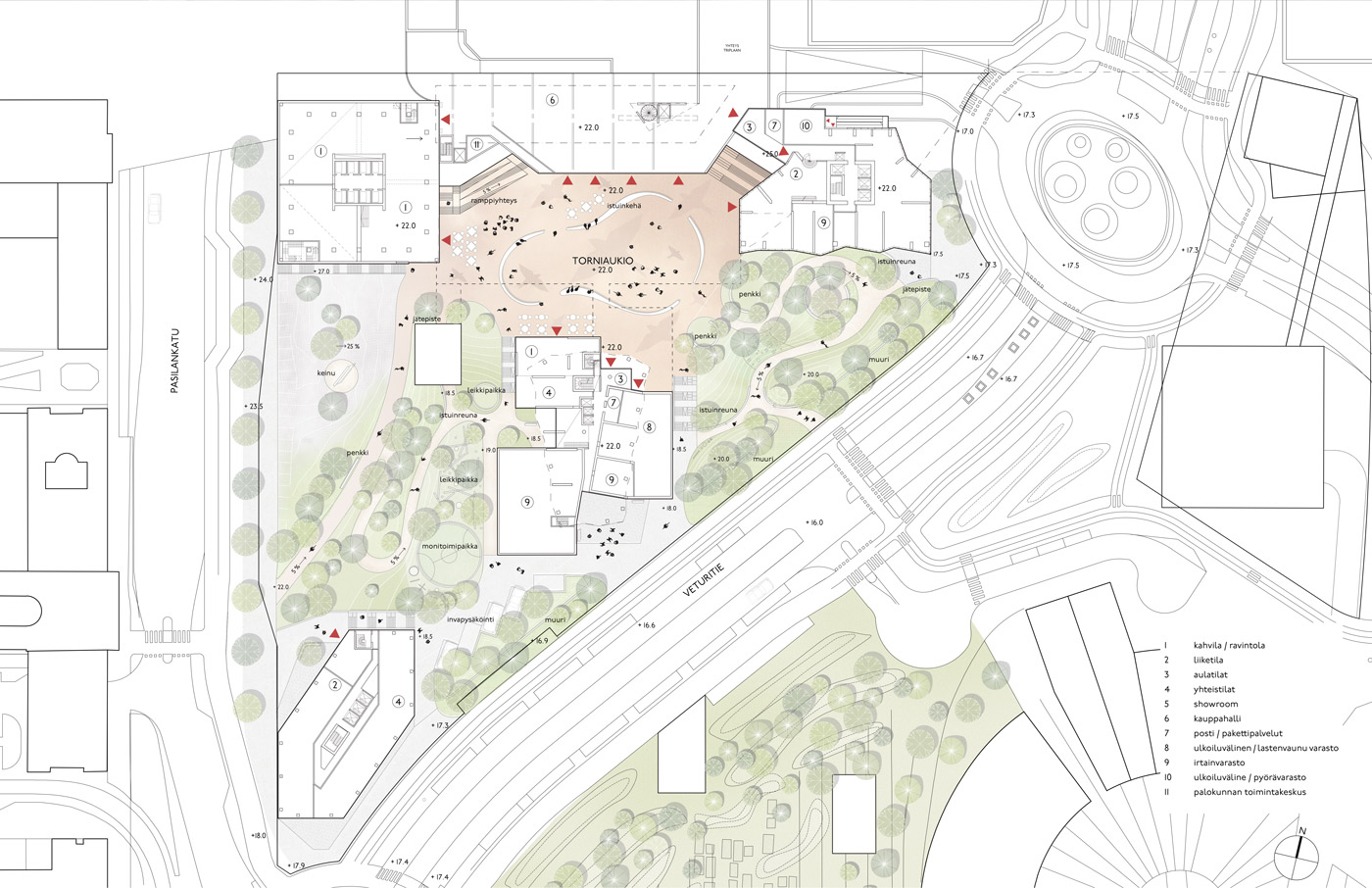 Helsinki highrise Plan drawing